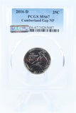 2016-D PCGS MS67 Cumberland Gap NP Quarter Business Strike 25C