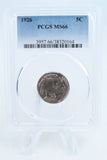 1926-P PCGS MS66 Buffalo Nickel Business Strike 5C