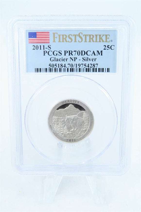 2011-S PCGS PR70DCAM Silver Glacier NP Quarter Proof 25C