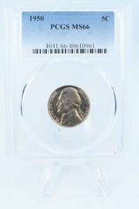 1950-P PCGS MS66 Jefferson Nickel Business Strike 5C