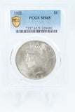 1922-P PCGS MS65 Peace Dollar Business Strike