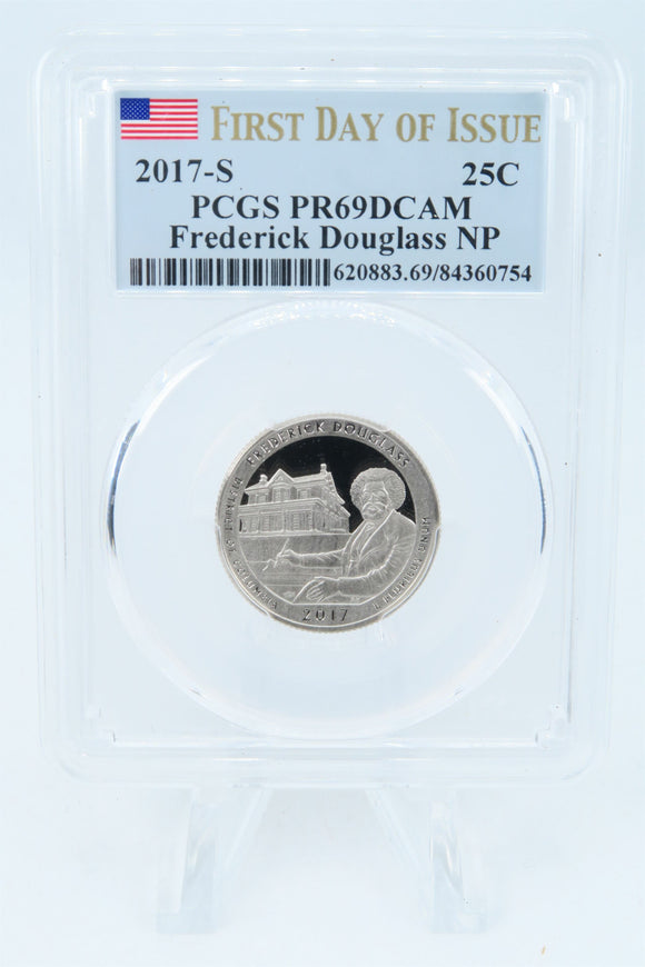 2017-S PCGS PR69DCAM Frederick Douglas NP Quarter Proof 25C