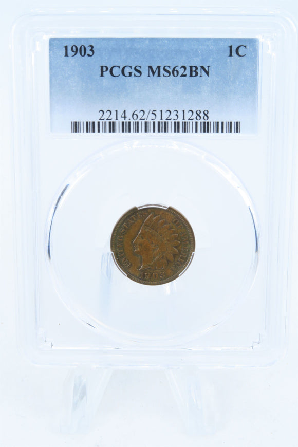 1903-P PCGS MS62BN Indian Cent Business Strike 1C