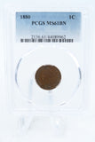 1880-P PCGS MS61BN Indian Cent Business Strike 1C