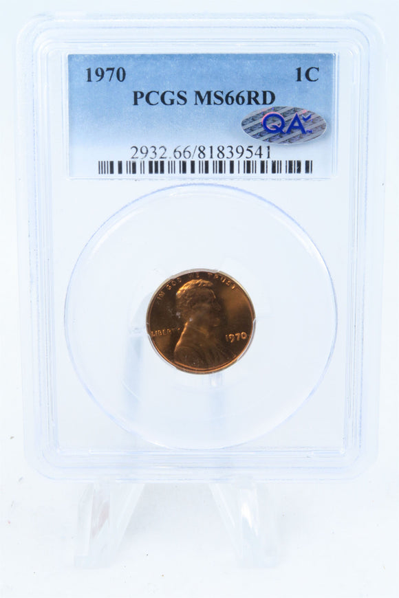 1970-P PCGS MS66RD Lincoln Memorial Cent Business Strike 1C