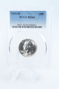1959-D PCGS MS66 Washington Quarter Business Strike 25C