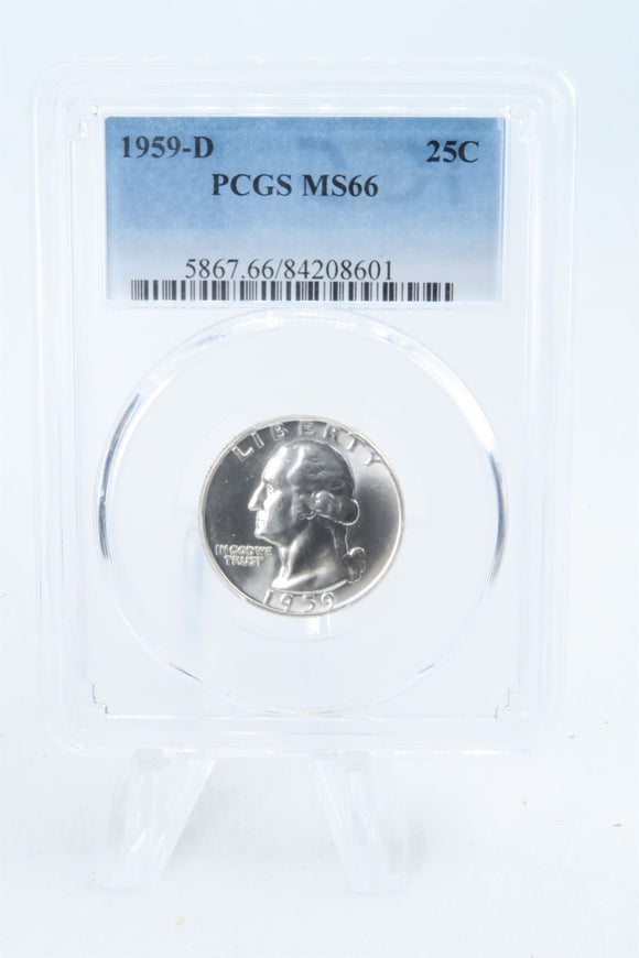 1959-D PCGS MS66 Washington Quarter Business Strike 25C