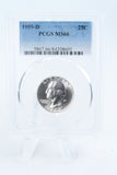 1959-D PCGS MS66 Washington Quarter Business Strike 25C