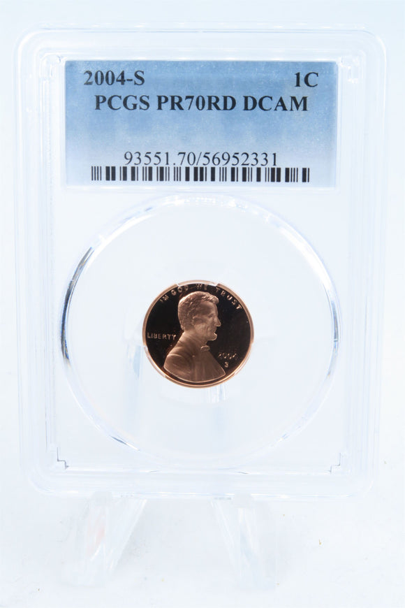 2004-S PCGS PR70DCAM Lincoln Memorial Cent Proof 1C