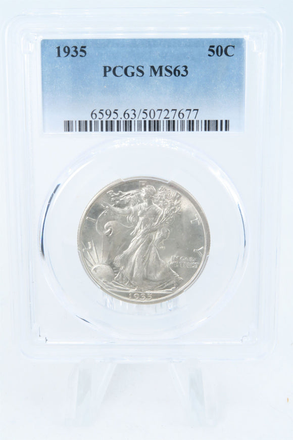 1935-P PCGS MS63 Walking Liberty Half Dollar Business Strike 50C