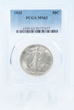 1935-P PCGS MS63 Walking Liberty Half Dollar Business Strike 50C