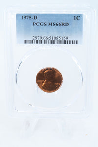 1975-D PCGS MS66RD Lincoln Memorial Cent Business Strike 1C