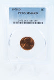 1975-D PCGS MS66RD Lincoln Memorial Cent Business Strike 1C
