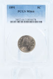 1891-P PCGS MS64 Liberty Nickel Business Strike 5C
