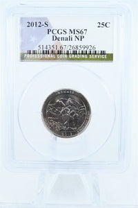 2012-S PCGS MS67 Denali NP Quarter Business Strike 25C