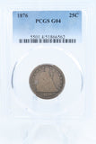 1876-P PCGS G04 Liberty Seated Quarter Business Strike 25C
