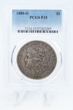 1880-O PCGS F15 Morgan Dollar Business Strike