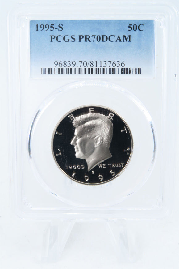 1995-S PCGS PR70DCAM Kennedy Half Dollar Proof 50C