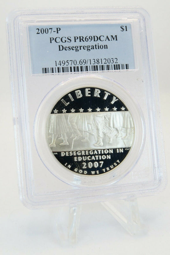 2007-P PCGS PR69DCAM Desegregation Modern Commemorative Silver Proof