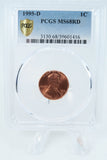 1995-D PCGS MS68RD Lincoln Memorial Cent Business Strike 1C