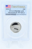 2014-S PCGS PR69DCAM Silver Shenandoah NP Quarter Proof 25C