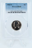 1969-S PCGS PR68 Jefferson Nickel Proof 5C