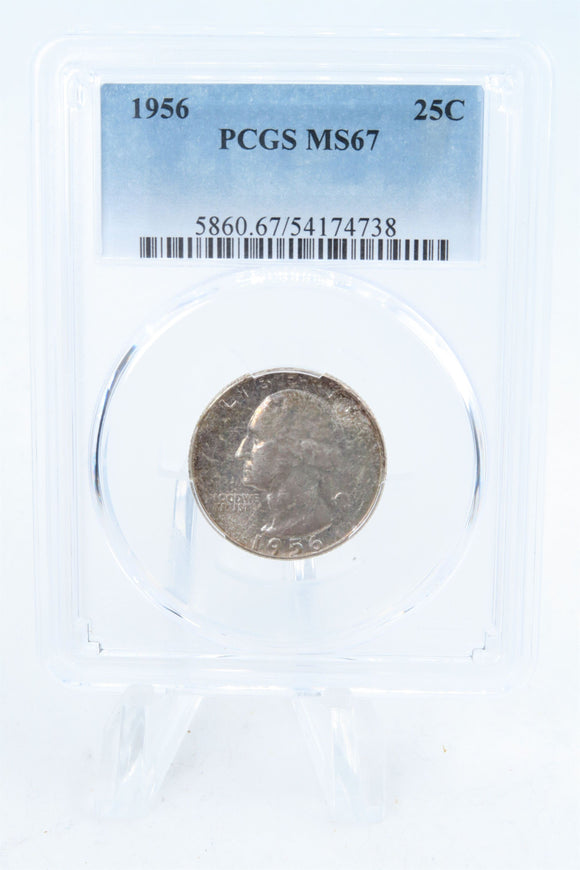 1956-P PCGS MS67 Washington Quarter Business Strike 25C