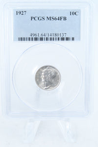 1927-P PCGS MS64FB Mercury Dime Business Strike 10C