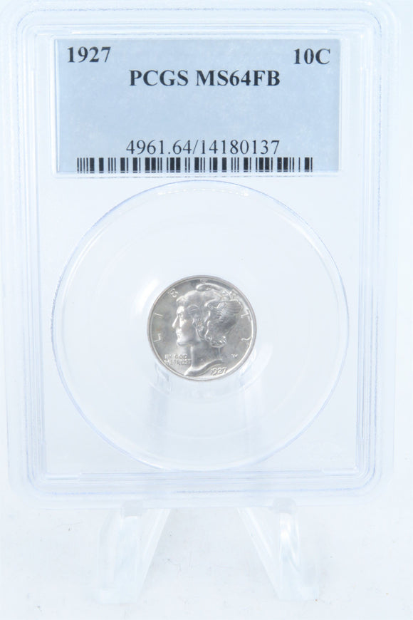 1927-P PCGS MS64FB Mercury Dime Business Strike 10C