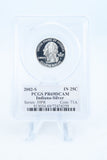 2002-S PCGS PR69DCAM Silver Indiana State Quarter Proof 25C