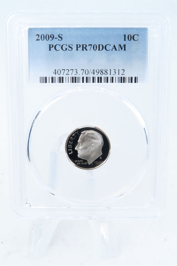 2009-S PCGS PR70DCAM Roosevelt Dime Proof 10C