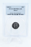 2000-S PCGS PR70DCAM Silver Roosevelt Dime Proof 10C