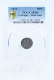 1838-P PCGS AU50 Small Stars Liberty Seated Half Dime Business Strike H10C