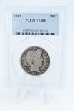 1913-P PCGS VG08 Barber Half Dollar Business Strike 50C