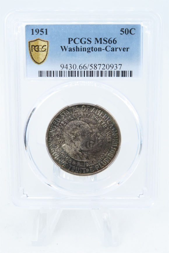 1951-P PCGS MS66 Washington-Carver Classic Commemorative Half Dollar 50C