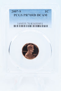 2007-S PCGS PR70DCAM Lincoln Memorial Cent Proof 1C