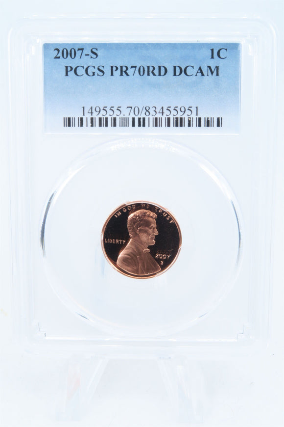 2007-S PCGS PR70DCAM Lincoln Memorial Cent Proof 1C
