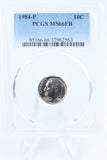 1984-P PCGS MS66FB Roosevelt Dime Business Strike 10C