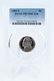 1985-S PCGS PR70DCAM Jefferson Nickel Proof 5C