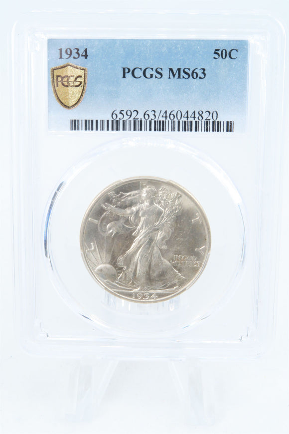 1934-P PCGS MS63 Walking Liberty Half Dollar Business Strike 50C