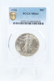 1934-P PCGS MS63 Walking Liberty Half Dollar Business Strike 50C