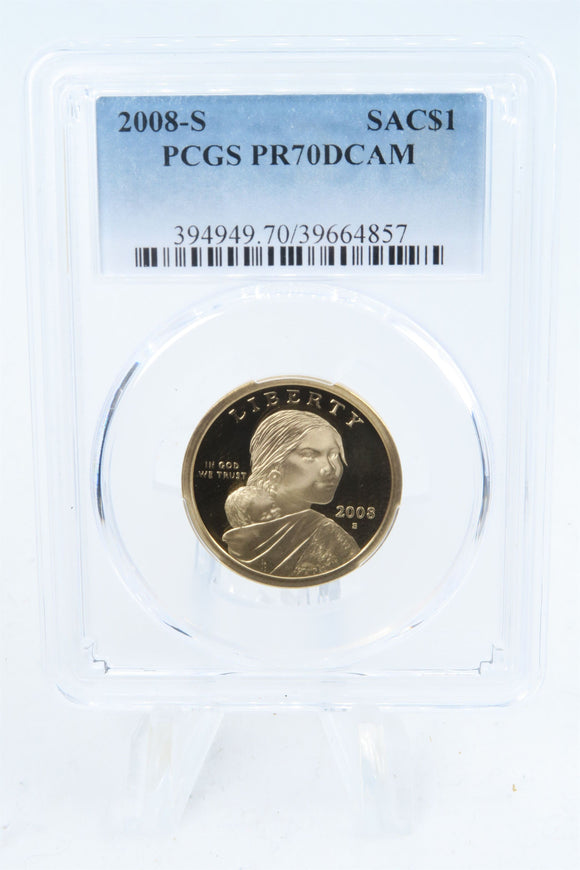 2008-S PCGS PR70DCAM Sacagawea Dollar Proof