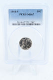 1944-S PCGS MS67 Mercury Dime Business Strike 10C