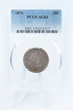 1876-P PCGS AG03 Liberty Seated Quarter Business Strike 25C