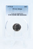 1979-D PCGS MS66 Roosevelt Dime Business Strike 10C
