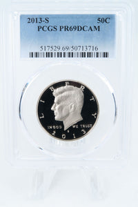2013-S PCGS PR69DCAM Kennedy Half Dollar Proof 50C