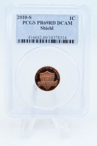 2010-S PCGS PR69DCAM Lincoln Shield Cent Proof 1C