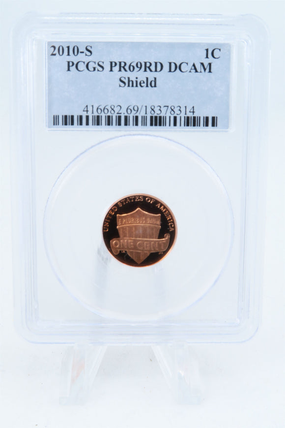 2010-S PCGS PR69DCAM Lincoln Shield Cent Proof 1C