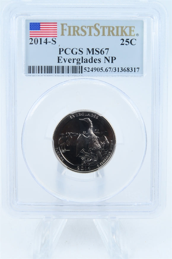 2014-S PCGS MS67 Everglades NP Quarter Business Strike 25C