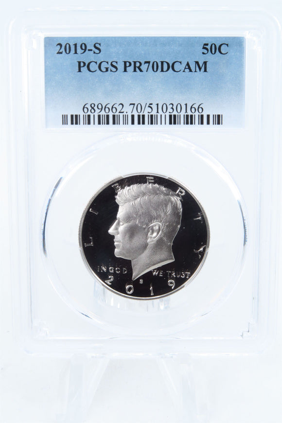 2019-S PCGS PR70DCAM Kennedy Half Dollar Proof 50C